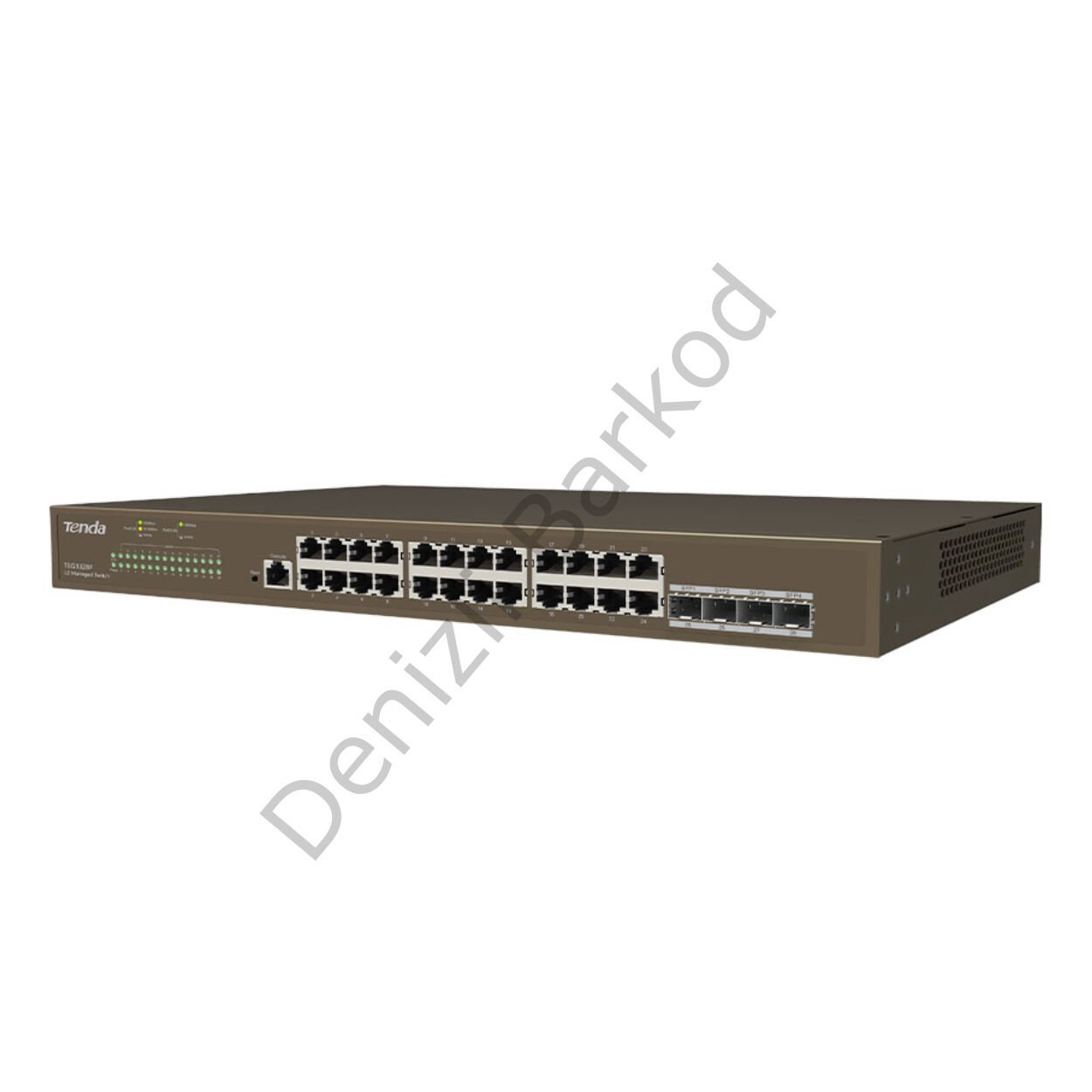 TENDA TEG3328F 28 PORT 10/100/1000 4 X SFP YONETILEBILIR RACK MOUNT SWITCH