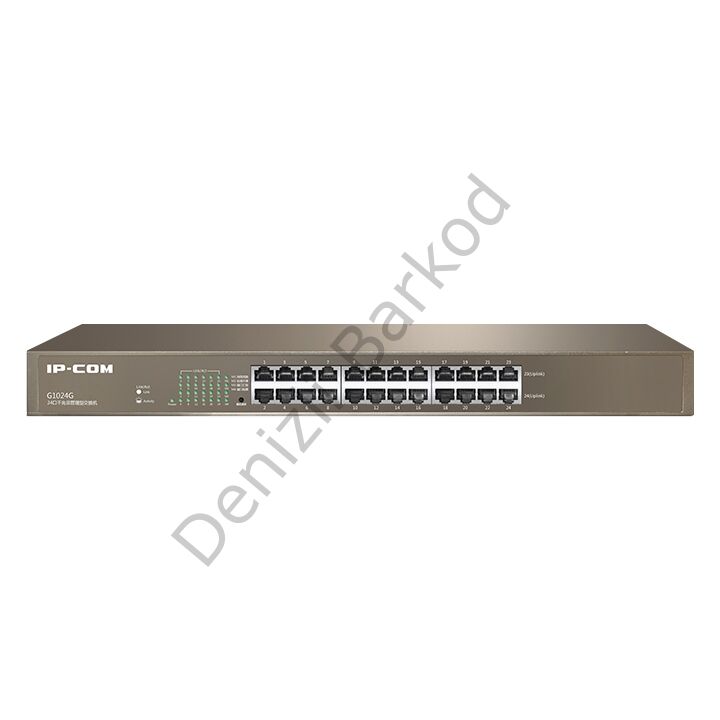 IP-COM G1024D 24 PORT 10/100/1000 YONETILEMEZ RACK MOUNT SWITCH METAL KASA
