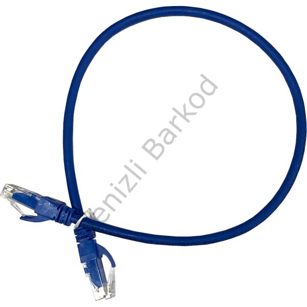 AGER AC-602-005 50CM UTP CAT6 PATCH KABLO MAVİ Cu, LSZH AWG 26/7