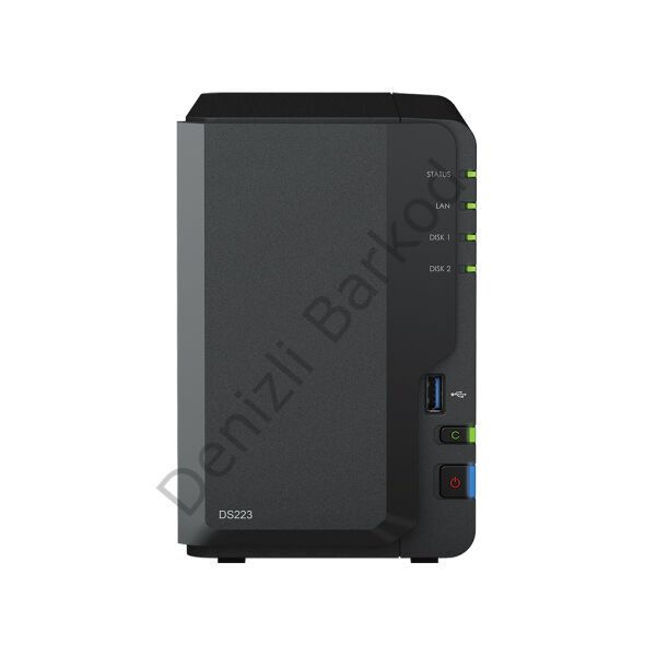 SYNOLOGY DS223 2 BAY 1xGLAN NAS DEPOLAMA ÜNİTESİ