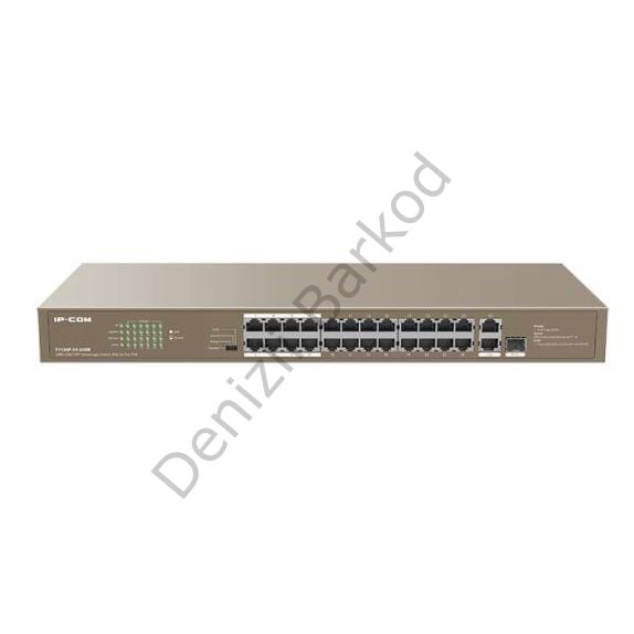 IP-COM F1126P-24-250W 24 PORT 10/100 24 PORT POE 2 PORT UPLINK   1 SFP 250 WATT YONETILEMEZ RACK MOUNT SWITCH