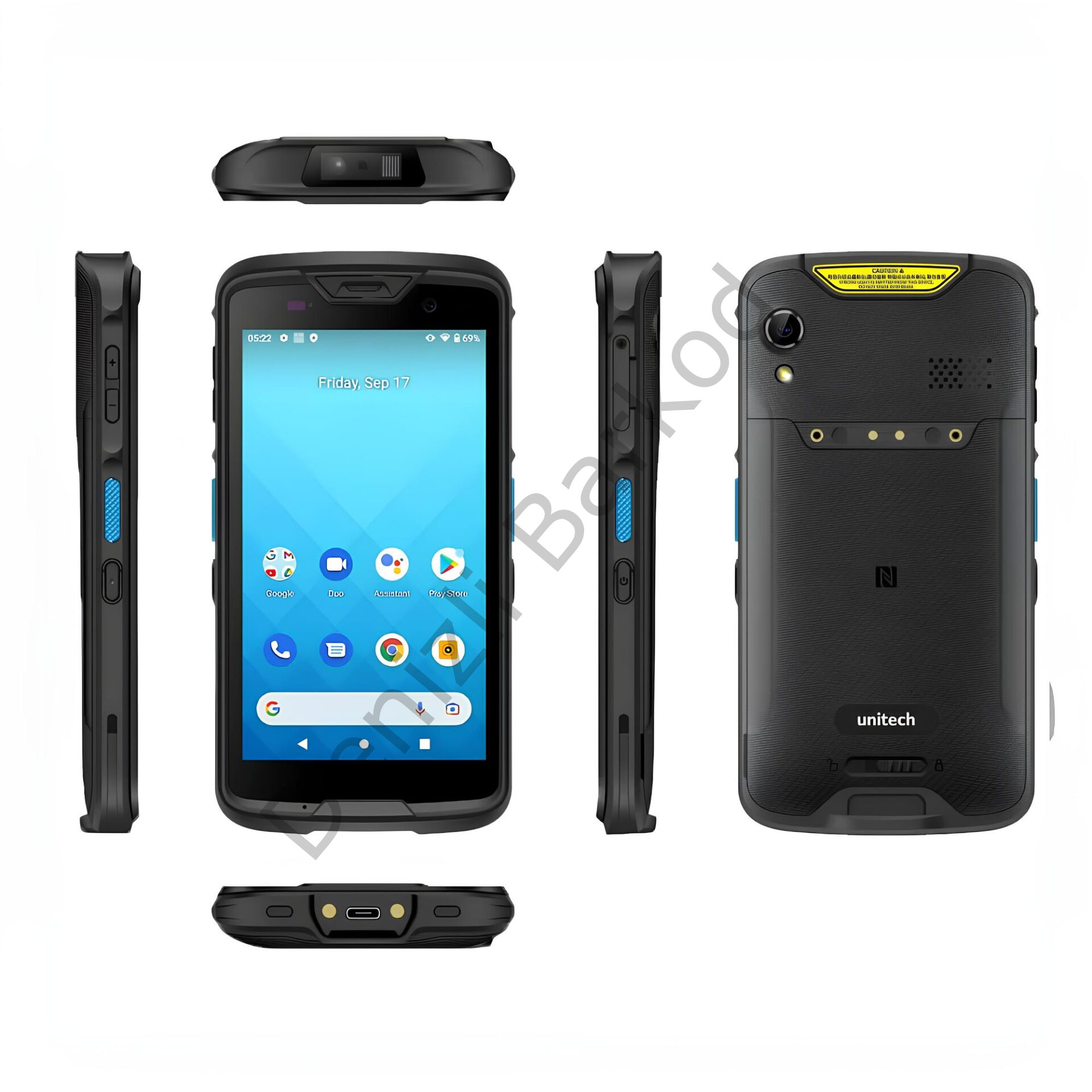 UNITECH EA520 EL TERMİNALI  WIFI ANDROID 11 1D/2D 4GB-RAM/64GB-ROM
