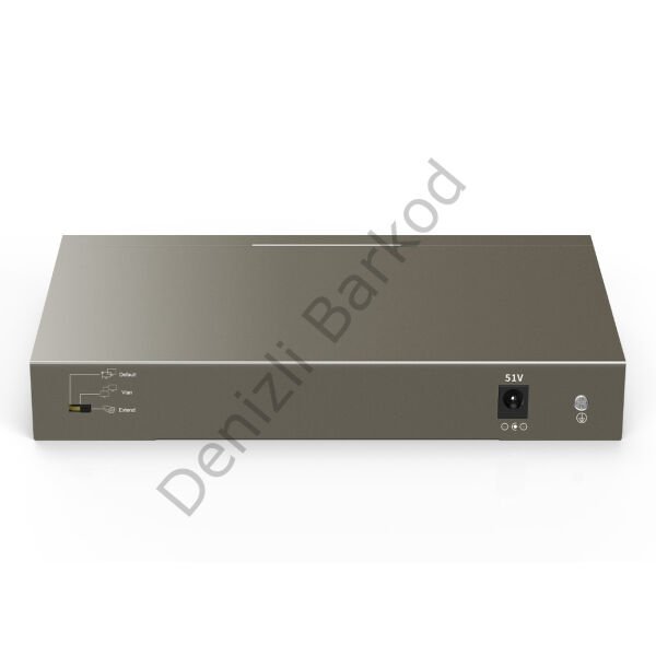 IP-COM F1110P-8-102W 8 PORT 10/100 8 PORT POE 2 PORT GIGABIT UPLINK 102W YONETILEMEZ DESKTOP SWITCH