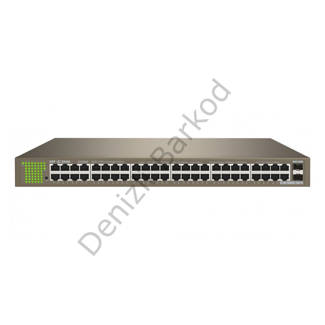 IP-COM G1050F 48 PORT 10/100/1000 2 X SFP YONETILEMEZ RACK MOUNT SWITCH METAL KASA