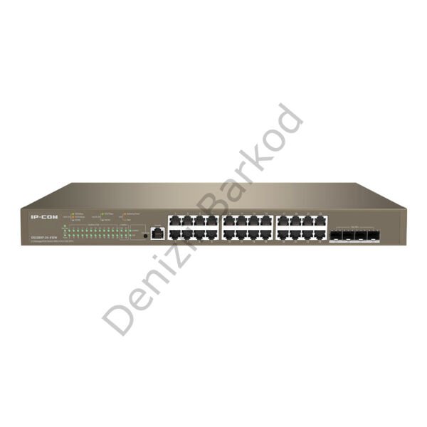 IP-COM G5328XP-24-410W 24 PORT 10/100/1000 24 PORT POE 4X10G SFP 370W LAYER 3 YÖNETİLEBİLİR RACK MOUNT SWITCH