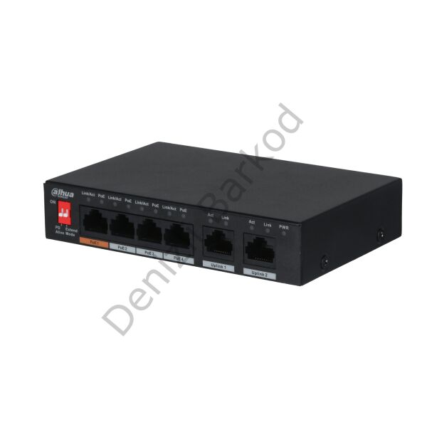 DAHUA PFS3006-4ET-60-V2 4 PORT POE 10/100 60W SWITCH