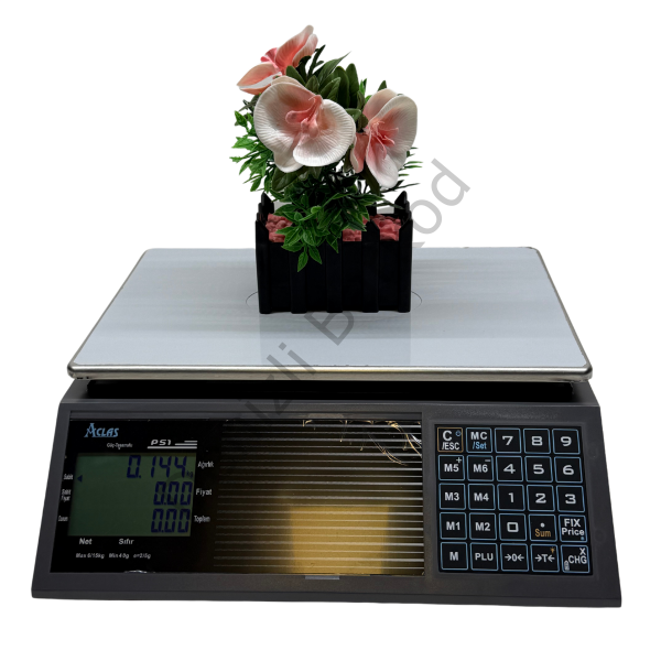 ACLAS PS1CX RS232 6/15kg Barkodlu Terazi
