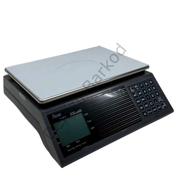 ACLAS PS1CX RS232 6/15kg Barkodlu Terazi