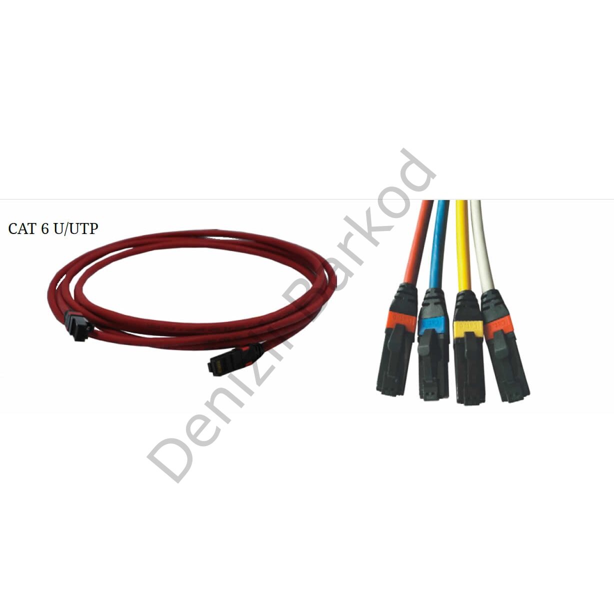 ERAT 1MT UTP CAT6 PATCH CORD LSOH KIRMIZI 24 AWG