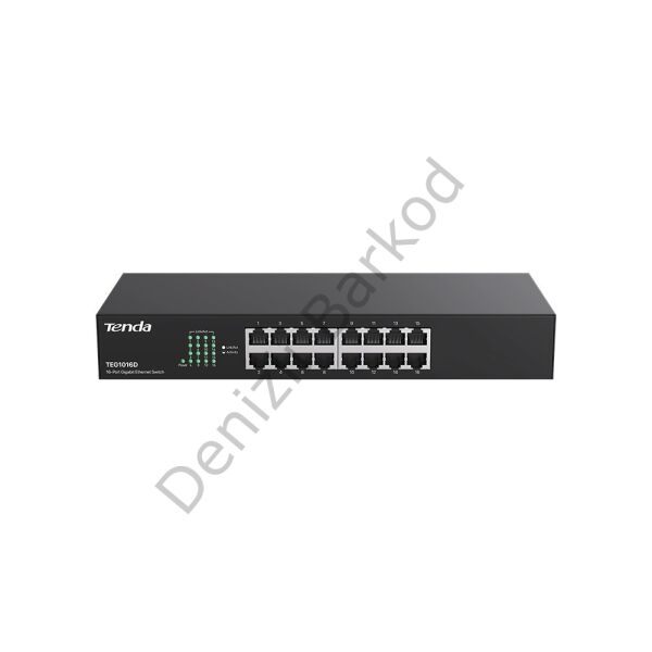 TENDA TEG1016D 16 PORT 10/100/1000 YONETILEMEZ RACK MOUNT SWITCH