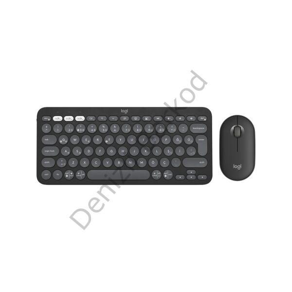 LOGITECH GRAFİT PEBBLE 2 TÜRKÇE KABLOSUZ SİYAH 920-012245 Q KLAVYE MOUSE