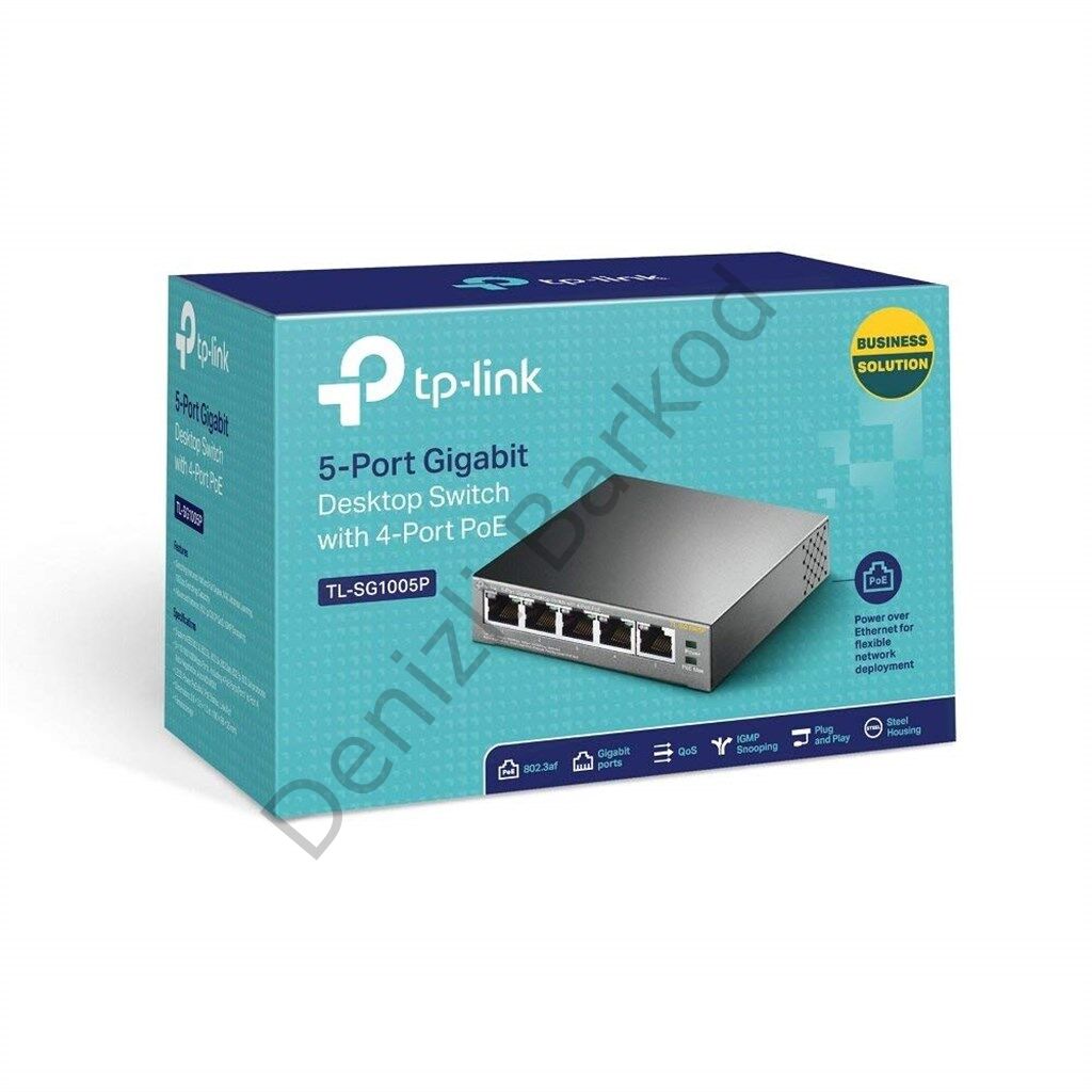 TP-LINK TL-SG1005P 5 PORT 10/100/1000 4PORT POE 56W  YONETILEMEZ DESKTOP SWITCH