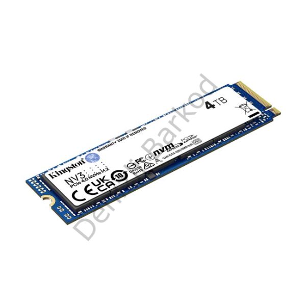 KINGSTON NV3 4 TB 6000/5000MB/s PCIe 4.0 NVME SSD SNV3S/4000G