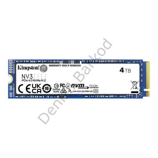 KINGSTON NV3 4 TB 6000/5000MB/s PCIe 4.0 NVME SSD SNV3S/4000G