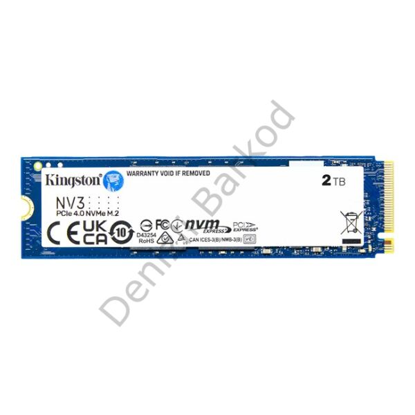 KINGSTON NV3 2 TB 6000/5000MB/s PCIe 4.0 NVME SSD SNV3S/2000G