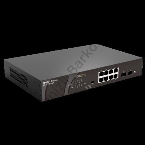 RUIJIE RG-ES110GDS-P 8 PORT 10/100/1000 8 PORT POE 2 PORT UPLINK 120W YONETILEMEZ DESKTOP SWITCH
