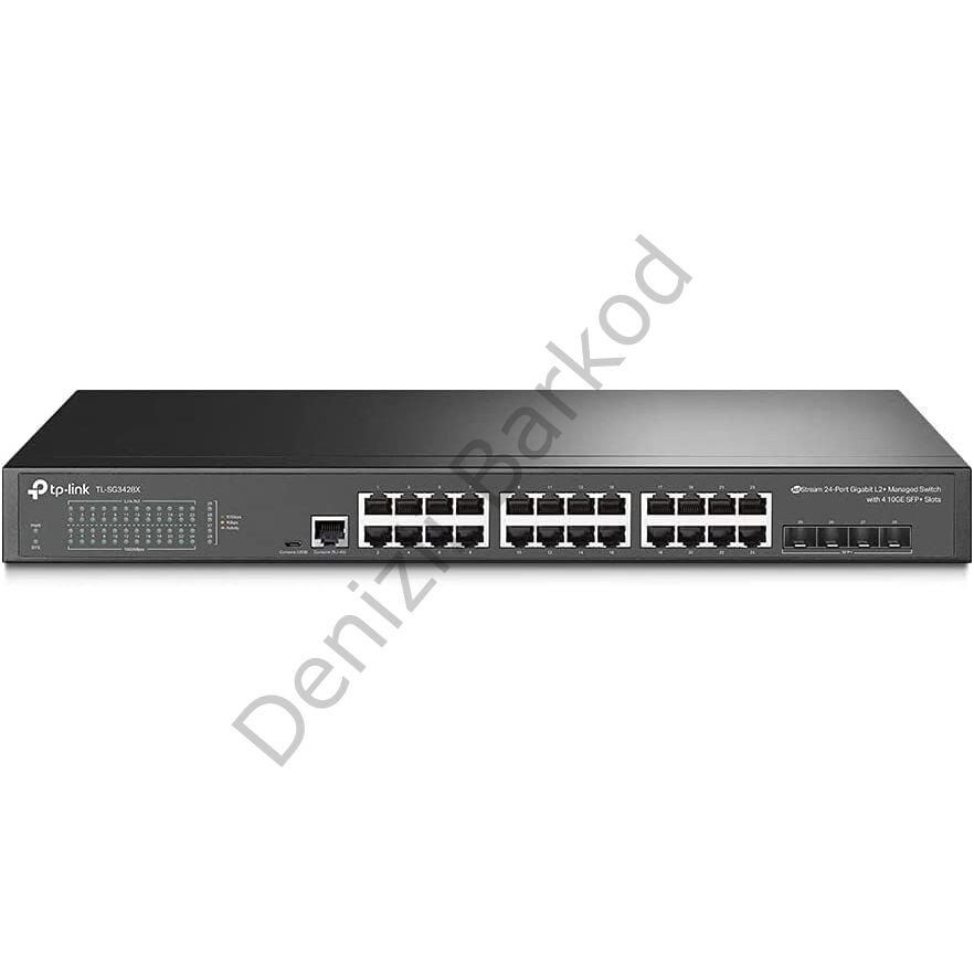 TP-LINK OMADA TL-SG3428X 24 PORT 10/100/1000 4 X SFP YONETILEBILIR RACK MOUNT SWITCH