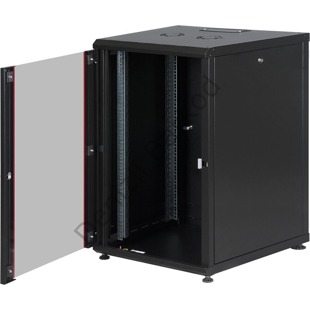 LANDE LN-PR20U6080-BL-121 20U 19'' 600x800 DİKİLİ TİP KABINET + TEKERLEK