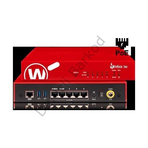 WATCHGUARD FIREBOX T45-POE + 3 YIL LİSANS UCRETSIZ KURULUM DESTEGI