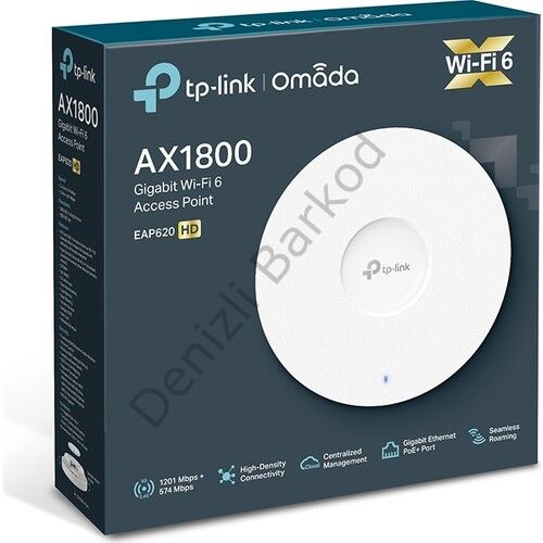TP-LINK EAP620 HD AX1800 1750 MBPS DUALBAND WIFI6 TAVAN TİPİ ACCESS POINT