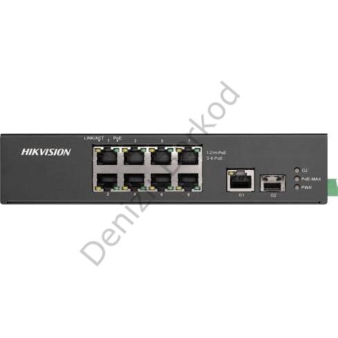 HIKVISION DS-3T0310HP 8 PORT POE 10/100 1GE UPLINK 1xSFP 90W SWITCH