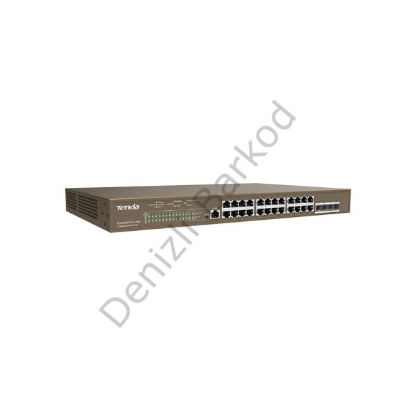TENDA TEG5328P-24-410W 24 PORT POE 10/100/1000 410W YONETILEBILIR DESKTOP SWITCH