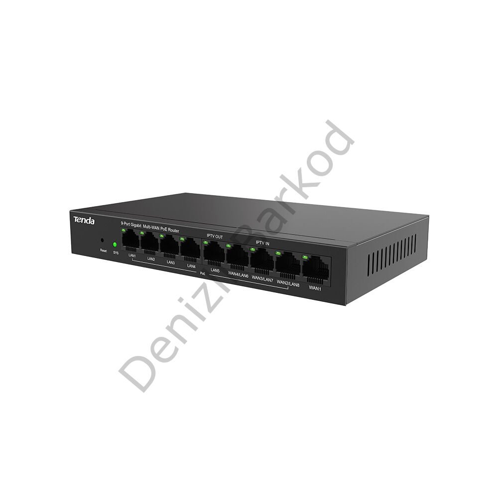 TENDA G0-8G-POE 9PORT GIGABIT ETHERNET POE GATEWAY/ROUTER