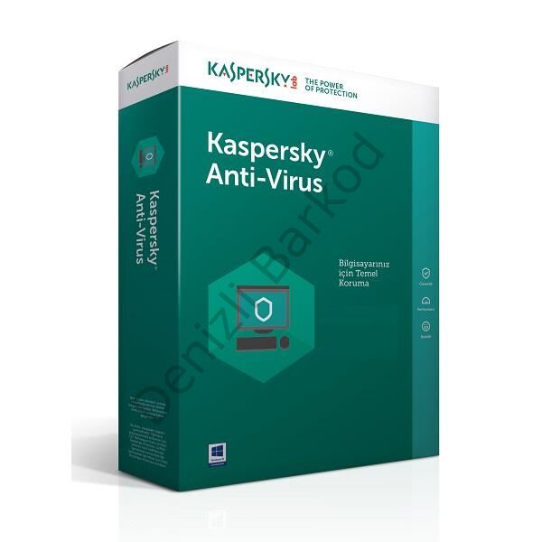 KASPERSKY ANTIVIRUS KUTU 3 KULLANICI 1 YIL