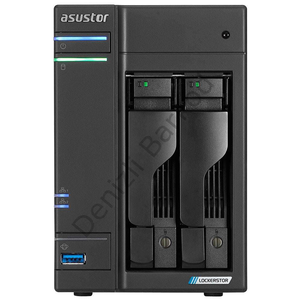ASUSTOR AS6702T 2 BAY NAS(2X22TB Desteği), 4GB DDR4, M.2 x4, 2.5GbE x2 DEPOLAMA ÜNİTESİ