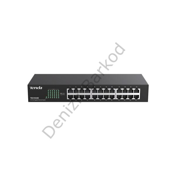 TENDA TEG1024D 24 PORT 10/100/1000 YONETILEMEZ RACK MOUNT SWITCH