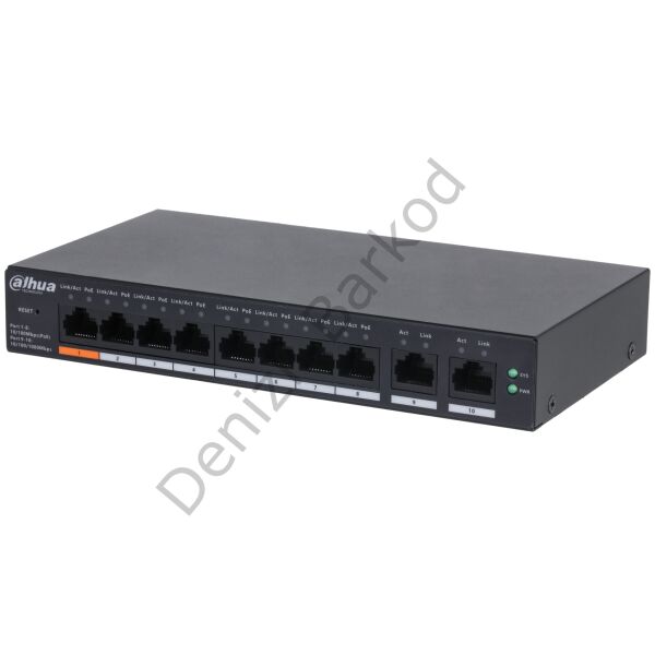 DAHUA CS4010-8ET-60 10 PORT 10/100 8 PORT POE 60W YONETILEBILIR SWITCH