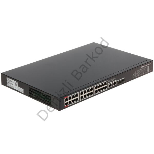 DAHUA PFS3228-24GT-360-V2 24 PORT 10/100/1000 2 PORT UPLINK +2 SFP 360 WATT YONETILEMEZ POE SWITCH