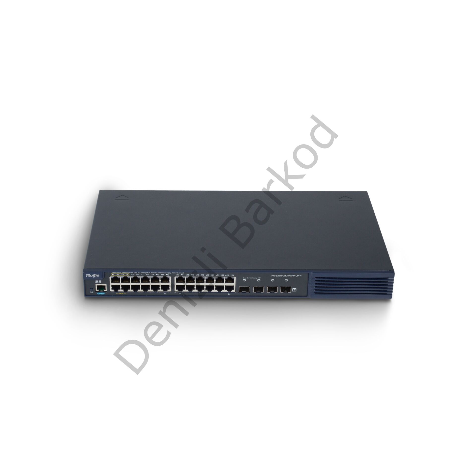 RUIJIE RG-S2910-24GT4SFP-UP-H(V3.0) 24 PORT 10/100/1000 24 PORT POE/POE+ (1-4 PORT HI-POE )4 X 1G SFP 370 WATT YONETILEBILIR RACK MOUNT SWITCH