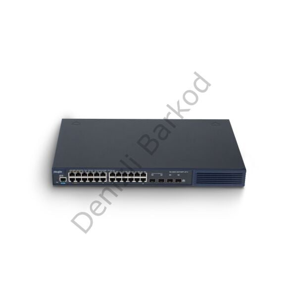 RUIJIE RG-S2910-24GT4SFP-UP-H(V3.0) 24 PORT 10/100/1000 24 PORT POE/POE+ (1-4 PORT HI-POE )4 X 1G SFP 370 WATT YONETILEBILIR RACK MOUNT SWITCH