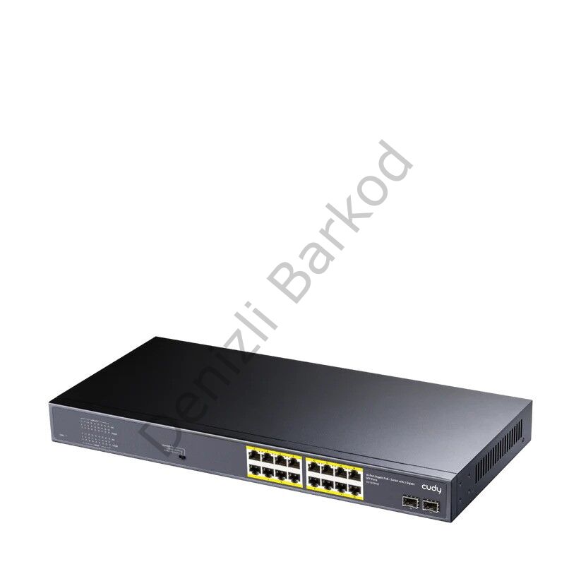 CUDY GS1020PS2 16 PORT 10/100/1000 16 PORT POE+ 2 X SFP 200W YONETILEMEZ RACK MOUNT SWITCH