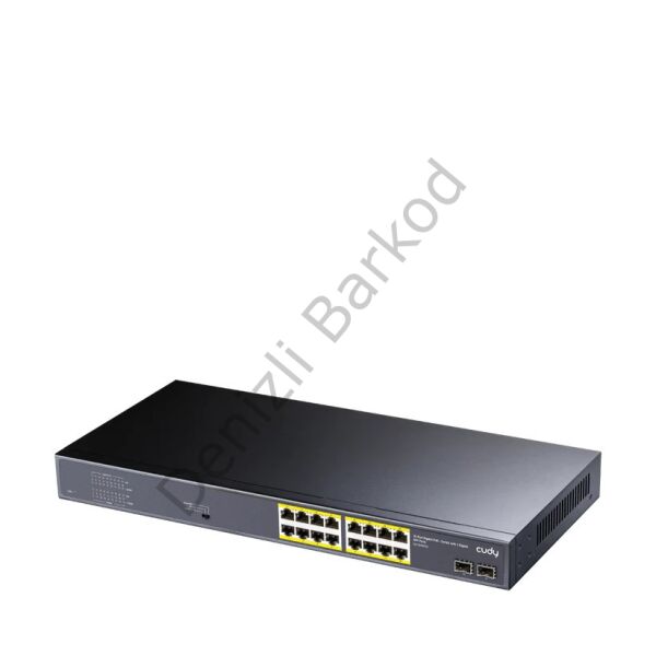 CUDY GS1020PS2 16 PORT 10/100/1000 16 PORT POE+ 2 X SFP 200W YONETILEMEZ RACK MOUNT SWITCH