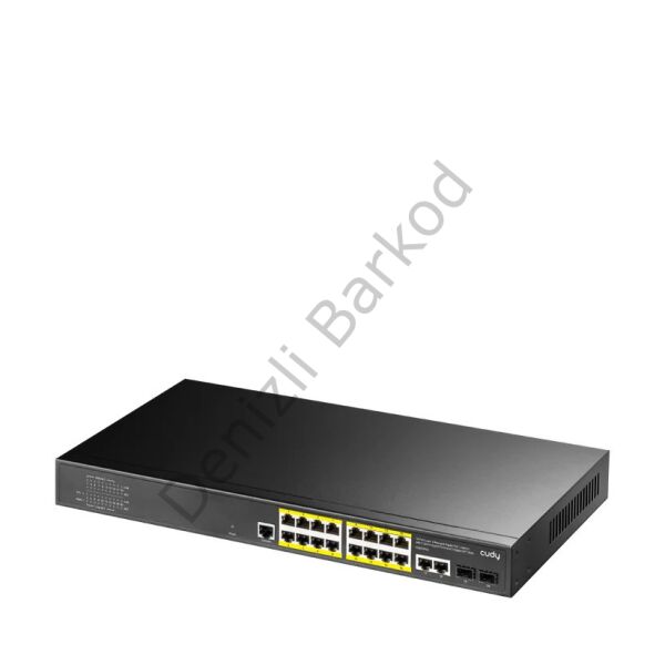 CUDY GS2018PS2-200W 16 PORT 10/100/1000 16 PORT POE+ 2 PORT UPLINK +2 SFP YONETILEBILIR RACK MOUNT SWITCH