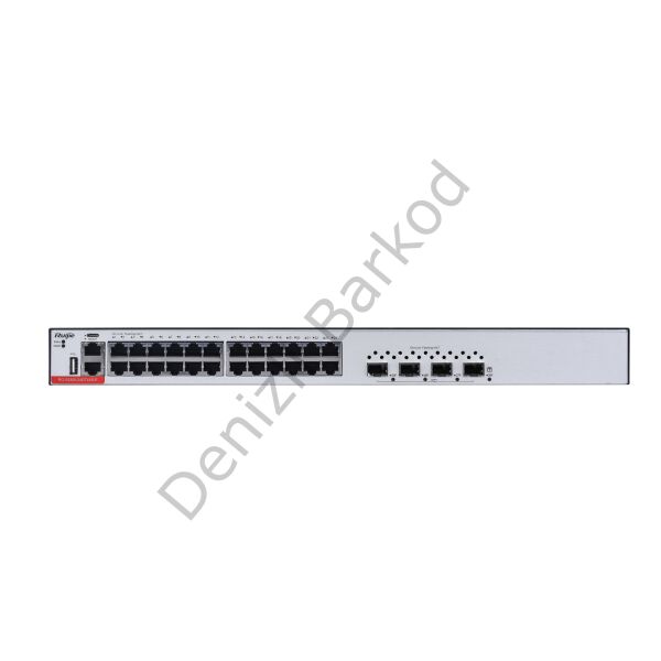RUIJIE RG-S5300-24GT4XS-E 24 PORT 10/100/1000 4-PORT 1G/10G SFP+ LAYER 3 YÖNETİLEBİLİR RACK MOUNT SWITCH