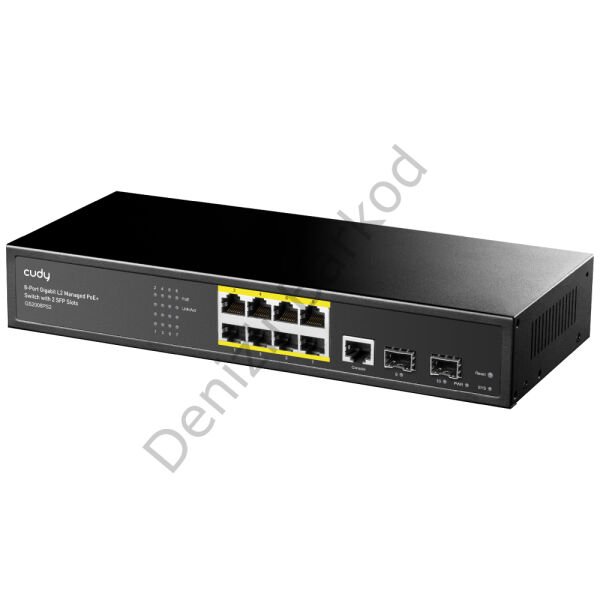 CUDY GS2008PS2 8 PORT 10/100/1000 8 PORT POE 2 X SFP YONETILEBILIR RACK MOUNT SWITCH