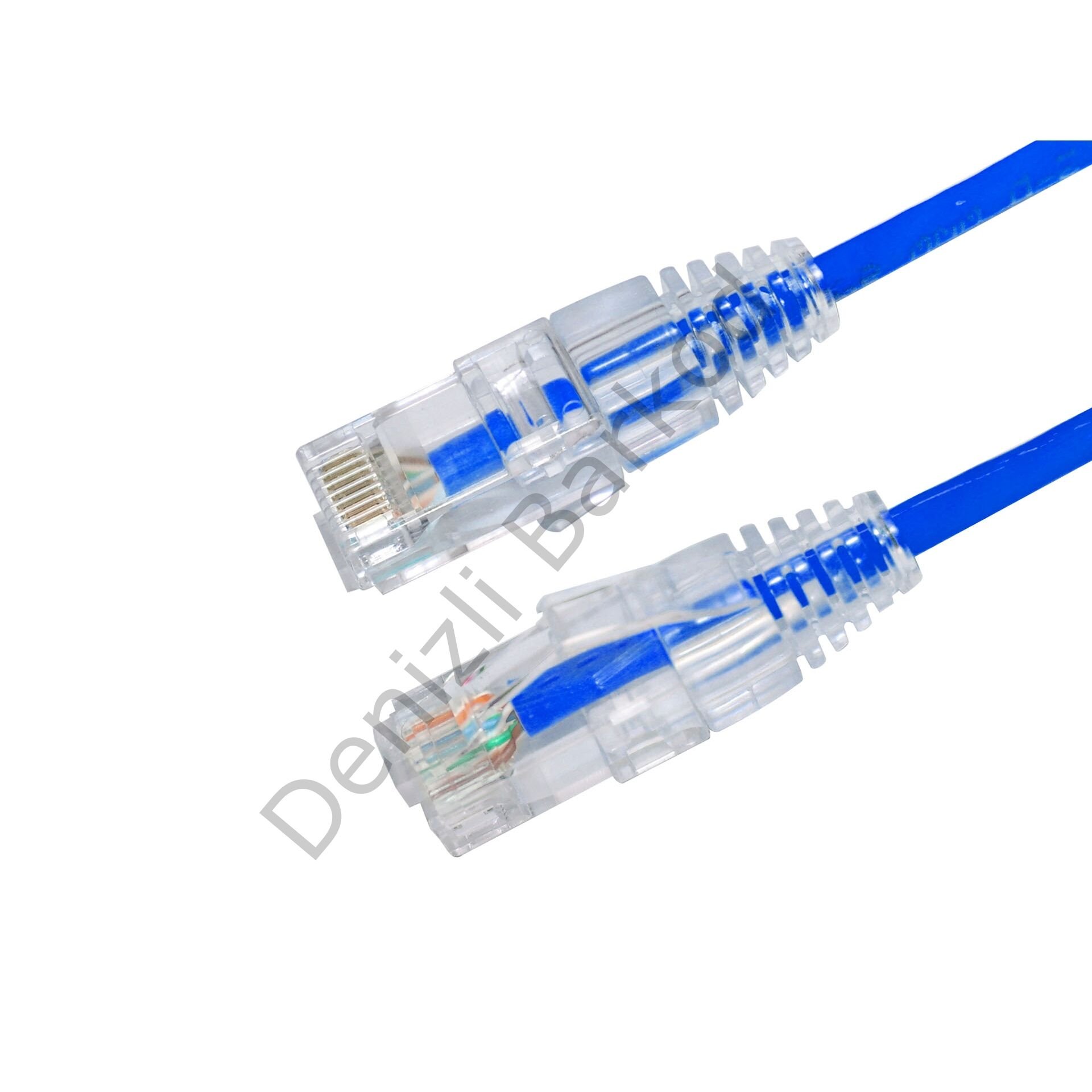 AGER AC-602-0015 15CM UTP SLIM CAT6 PATCH KABLO MAVİ Cu, LSZH AWG 28