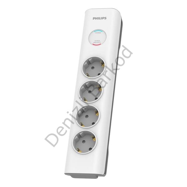 PHILIPS SPN7040WA/62 600J 4'LÜ / 2M AKIM KORUMALI PRİZ