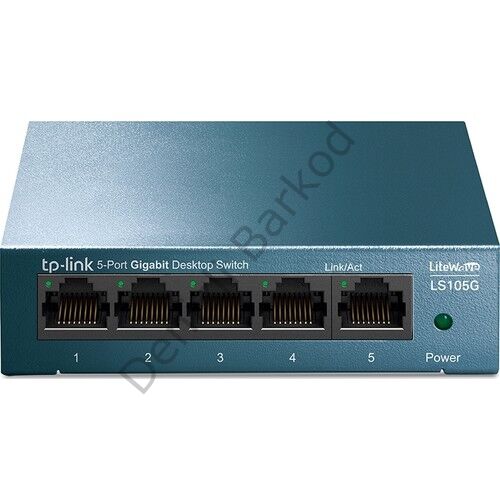 TP-LINK LS105G 5 PORT 10/100/1000 YONETILEMEZ DESKTOP SWITCH METAL KASA