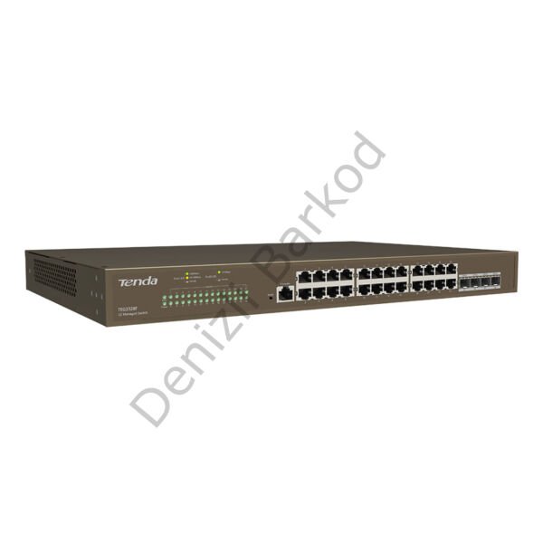 TENDA TEG3328F 28 PORT 10/100/1000 4 X SFP YONETILEBILIR RACK MOUNT SWITCH