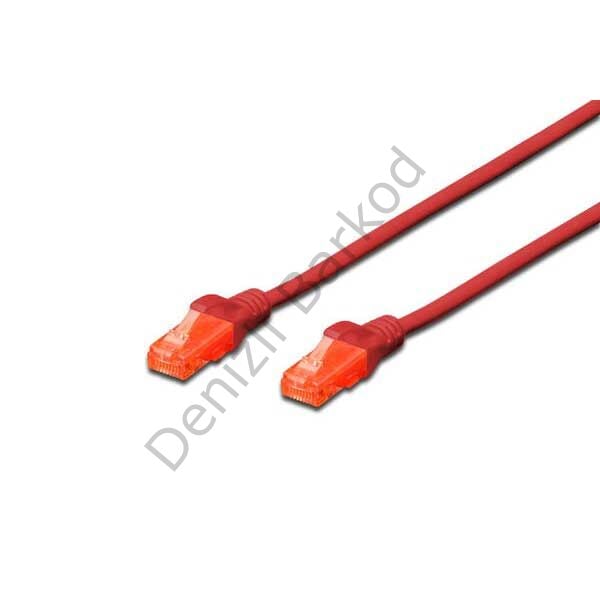 DIGITUS DK-1617-0025/R 25CM UTP CAT6 PATCH KABLO KIRMIZI Cu, LSZH AWG 26/7