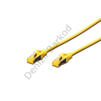 DIGITUS DK-1644-A-0025/Y 25CM S/FTP CAT6A PATCH KABLO SARI Halogenfree, Cu, AWG 26/7