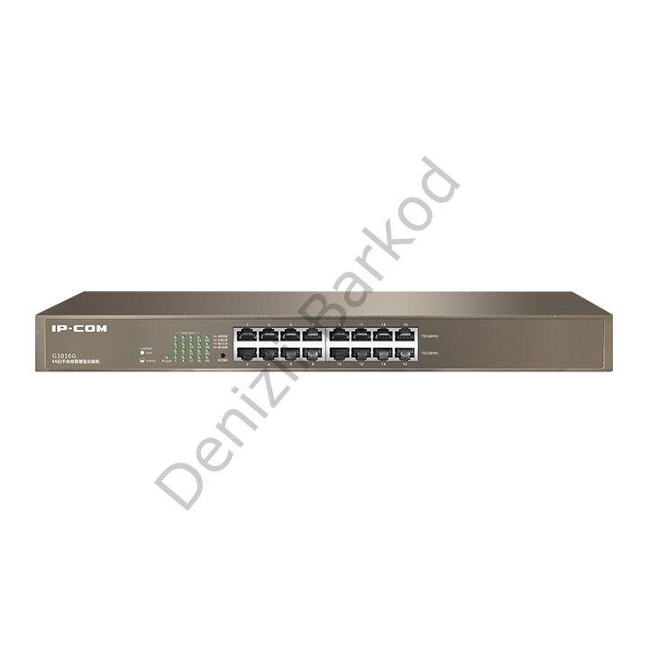 IP-COM G1016G 16 PORT 10/100/1000 YONETILEMEZ RACK MOUNT SWITCH METAL KASA