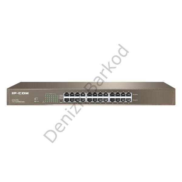 IP-COM G1024D 24 PORT 10/100/1000 YONETILEMEZ RACK MOUNT SWITCH METAL KASA