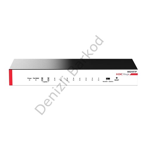 H3C MAGIC 9801A5C2 BS210T-P 8 PORT + 2 GİGA UPLINK 10/100/1000 8 PORT POE 57W YONETILEMEZ DESKTOP SWITCH