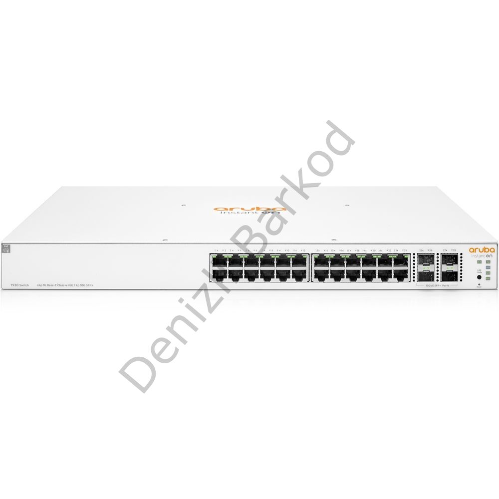 HP ARUBA 1930-24G JL684A 24 PORT 10/100/1000 24 PORT POE 4 X SFP YONETILEBILIR RACK MOUNT SWITCH 370W